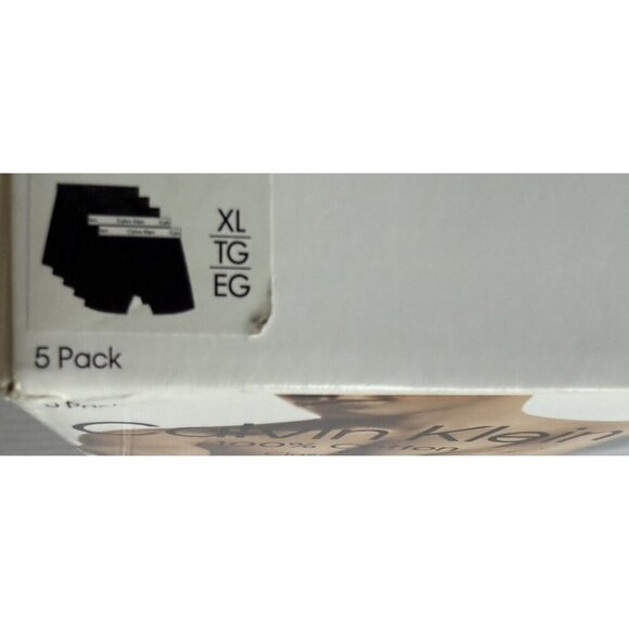 New Men's XL Calvin Klein Assorted Color 5 Pack Cotton Boxer Shorts - Picture 4 of 4